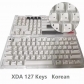 104+23 MAC Apple Style PBT Dye-subbed XDA Keycap Set for Mechanical Keyboard English / Thai / Japanese / Russian / Arabic / French / German / Spanish